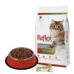غذای خشک گربه رفلکس مدل مولتی کالر با طعم مرغ و برنج - Image 2