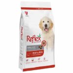 غذای خشک پاپی رفلکس طعم گوشت گاو و برنج وزن 15 کیلو گرم - Image 2