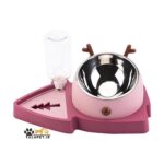 ظرف آب و غذای سگ و گربه مدل deer (آهو) - Image 2