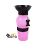 ظرف آب همراه سگ و گربه مدل بطری قابل حمل