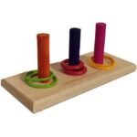 بازی حلقه و میله طوطی پرندگان زینتی و طوطیسانان