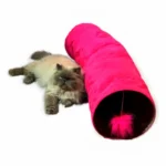 تونل بازی تک کانال گربه و حیوانات کوچک با زنگوله و پوم‌پوم