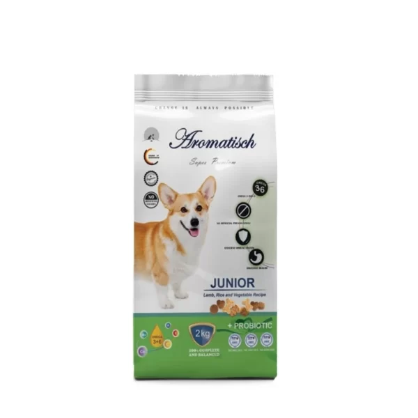 غذای خشک سگ آروماتیش مدل Junior mini Lamb