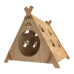 جای خواب سگ، گربه و خرگوش مدل لانه چوبی